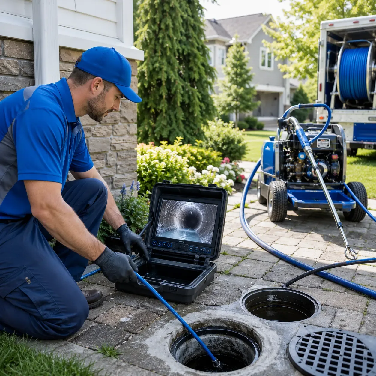 Outdoor drain cleaning professionals serving Saratoga Springs, NY